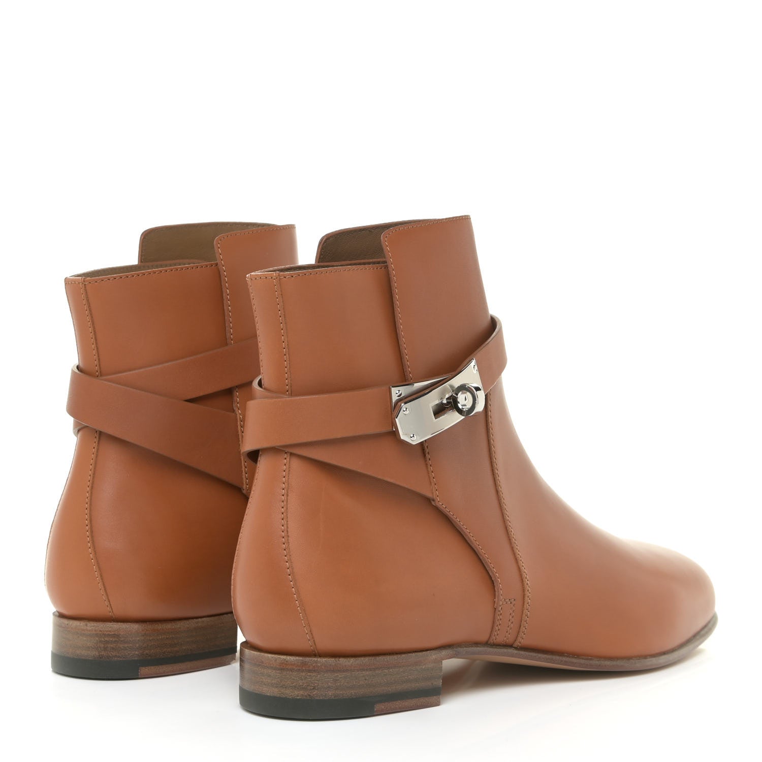 Hermes Calfskin Neo Low Boots 37 Natural 5 of 12