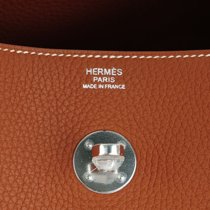 Hermes Taurillon Clemence Lindy 34 Gold 10 of 10
