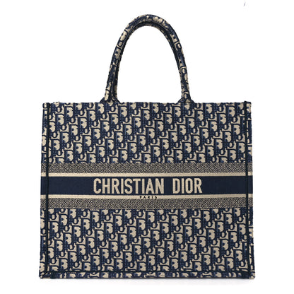 Christian Dior Oblique Large Book Tote Blue Multicolor 1 of 9