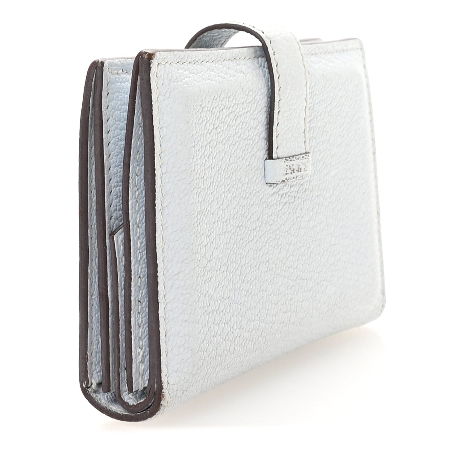 Hermes Chevre Mysore Mini Bearn Wallet Bleu Brume 1810586