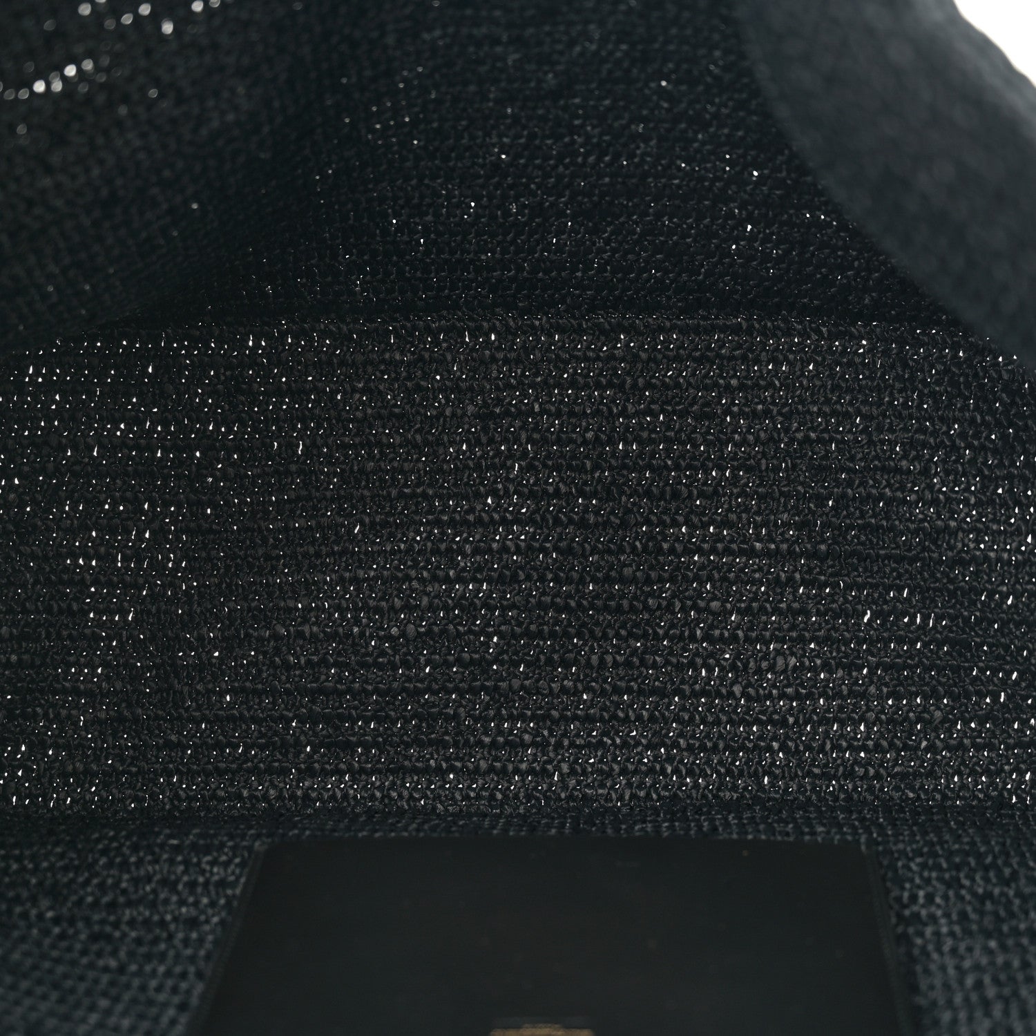 Saint Laurent Raffia Logo Tote Black 5 of 10