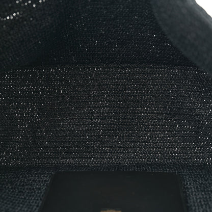 Saint Laurent Raffia Logo Tote Black 5 of 10