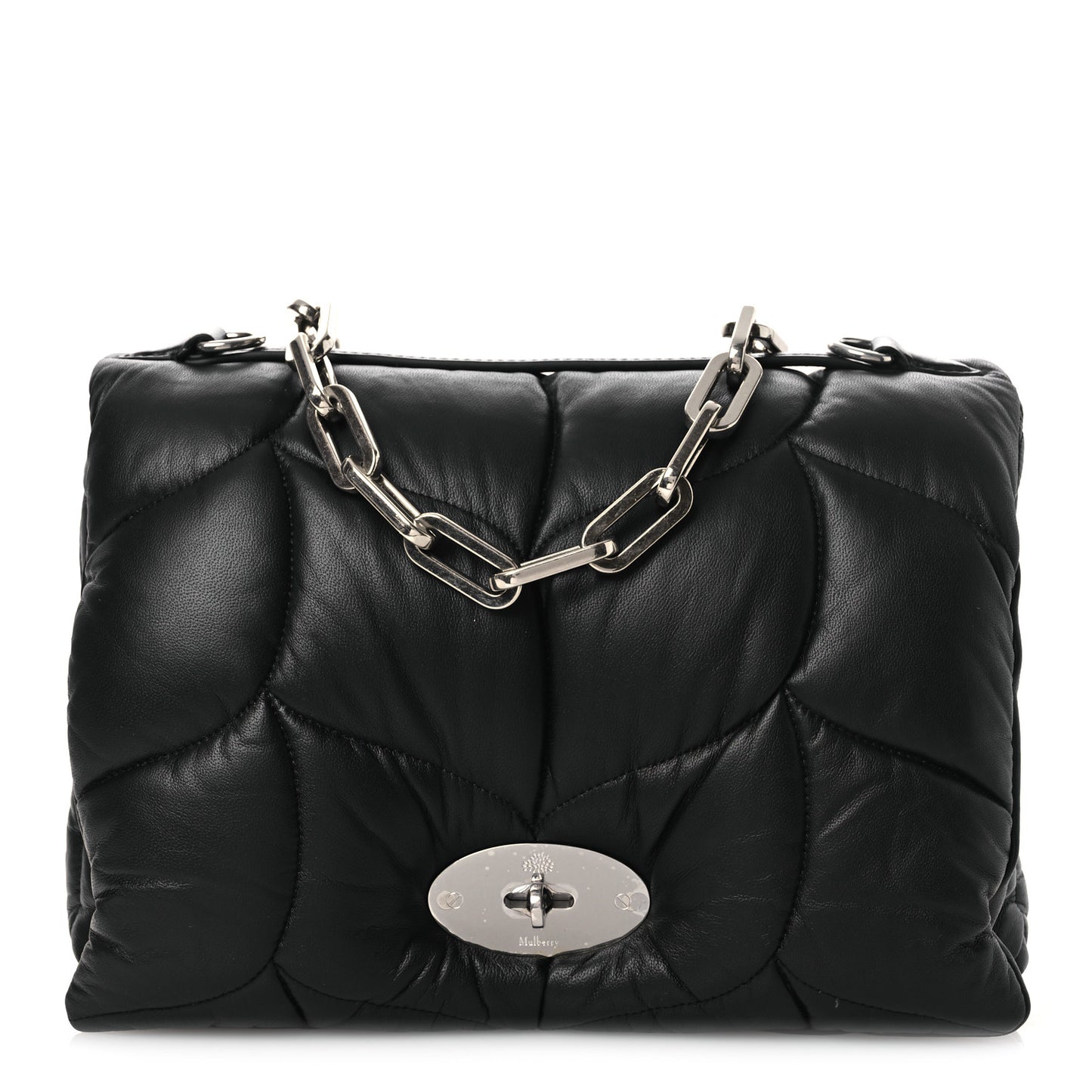 Nappa Pillow Quilted Little Softie Bag Black