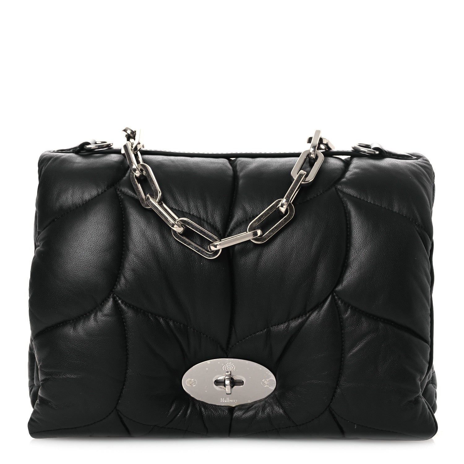 Mulberry Nappa Pillow Quilted Little Softie Bag Black 1 of 12