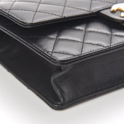 Chanel Lambskin Quilted Small Chic Pearls Flap Black 8 of 12