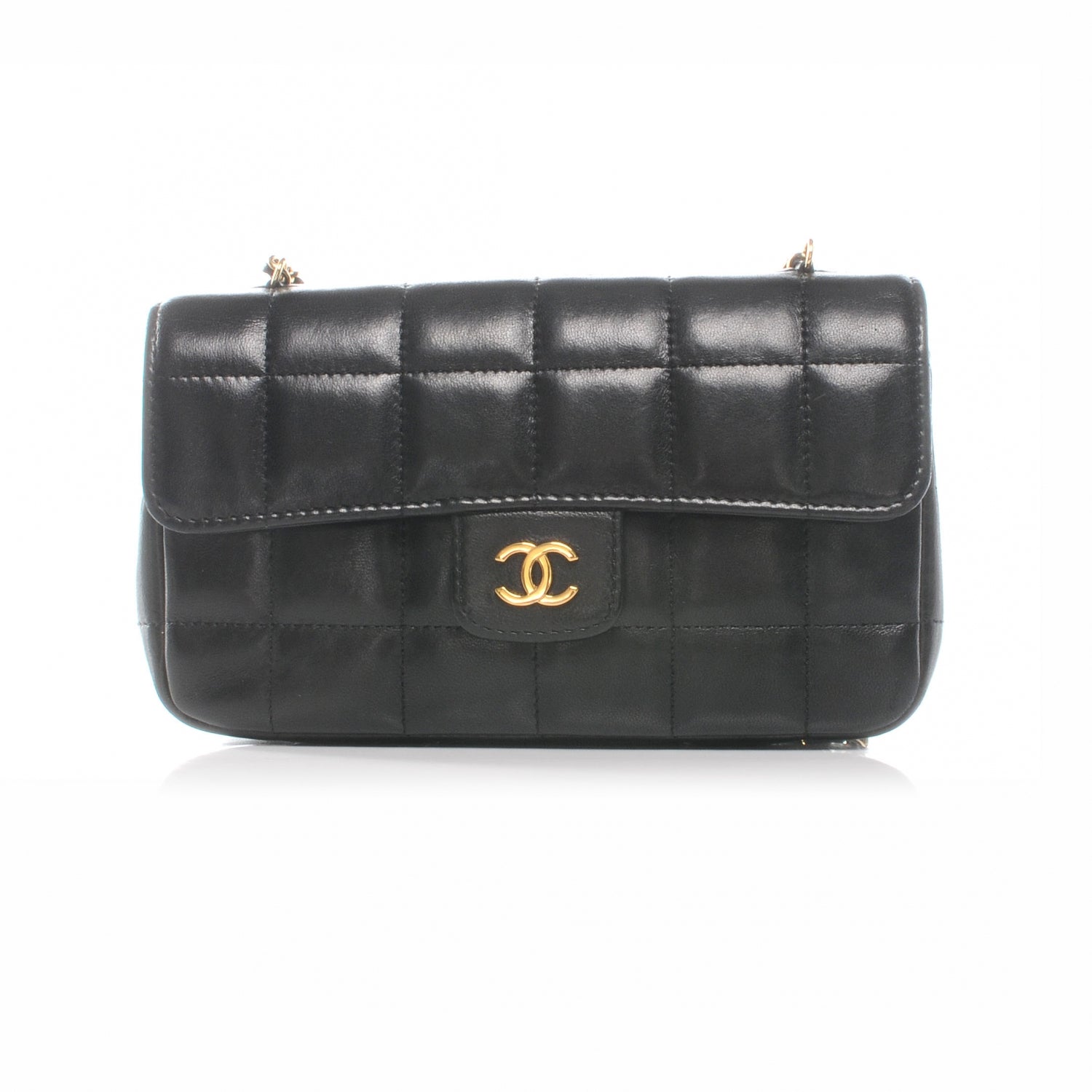 Chanel Lambskin Square Quilted Mini Flap Black 1 of 8