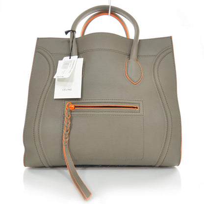 Celine Smooth Calfskin Large Phantom Luggage Grey Orange 1 of 9