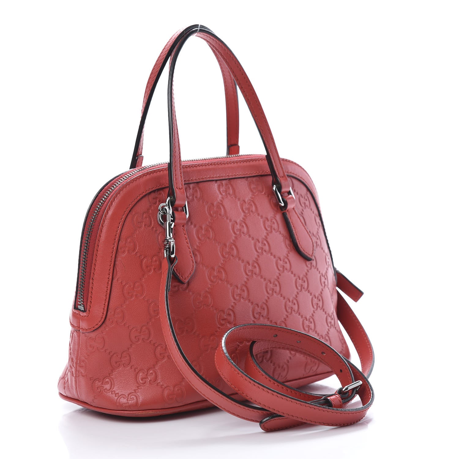 Gucci Guccissima Mini Dome Bag Red 4 of 13