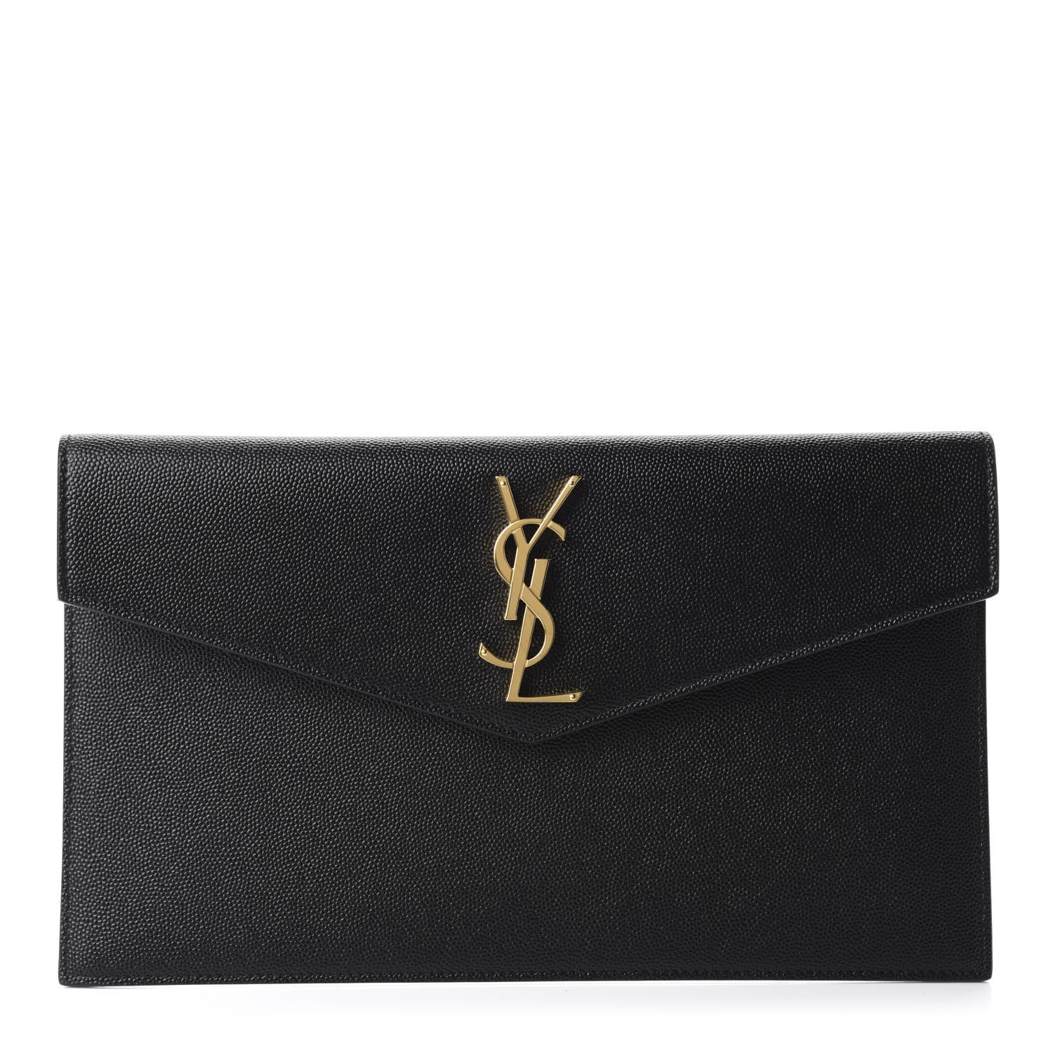Saint Laurent Grain De Poudre Uptown Pouch Black 1 of 9