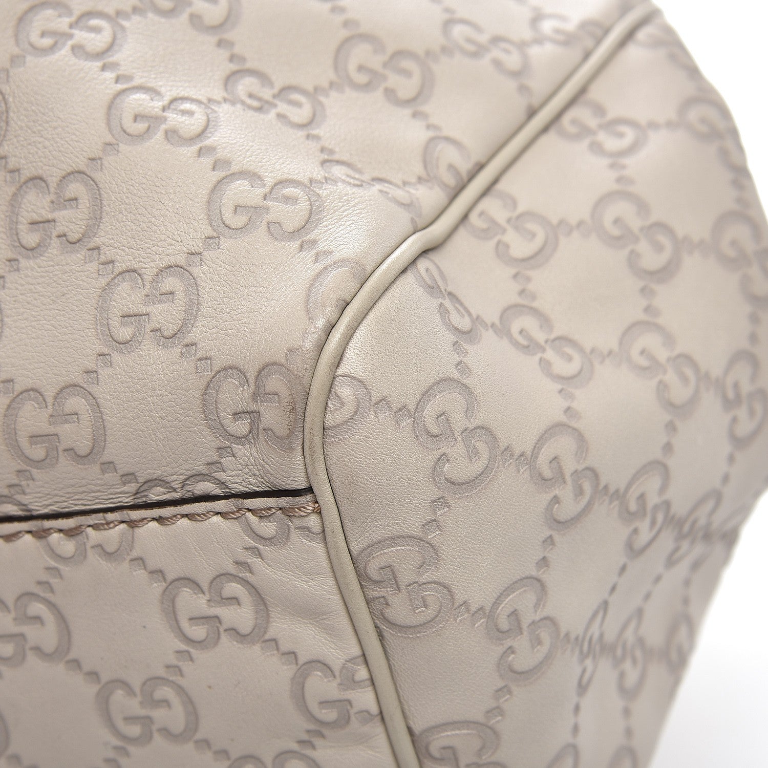 Gucci Guccissima Medium Sukey Tote Mystic White 7 of 13