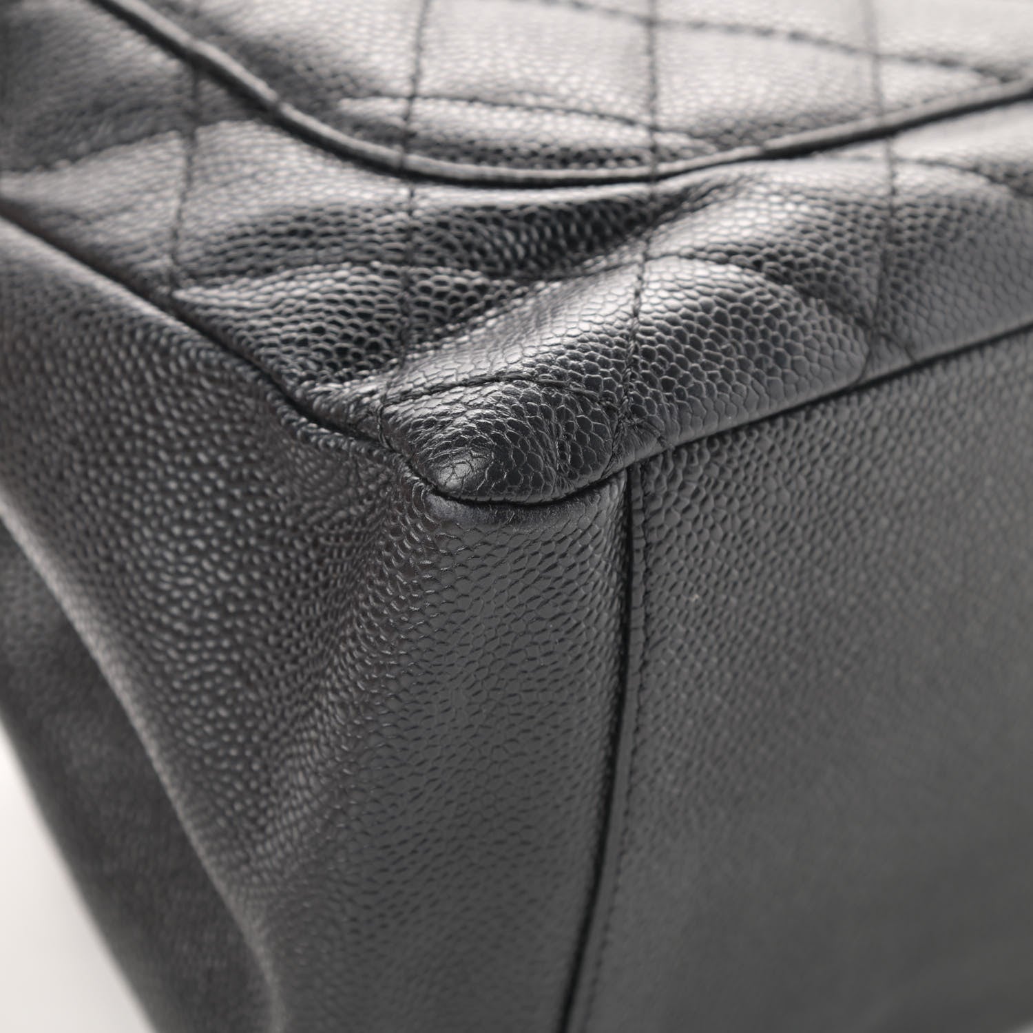 Chanel Caviar Quilted Grand Shopping Tote GST Black 12 of 15