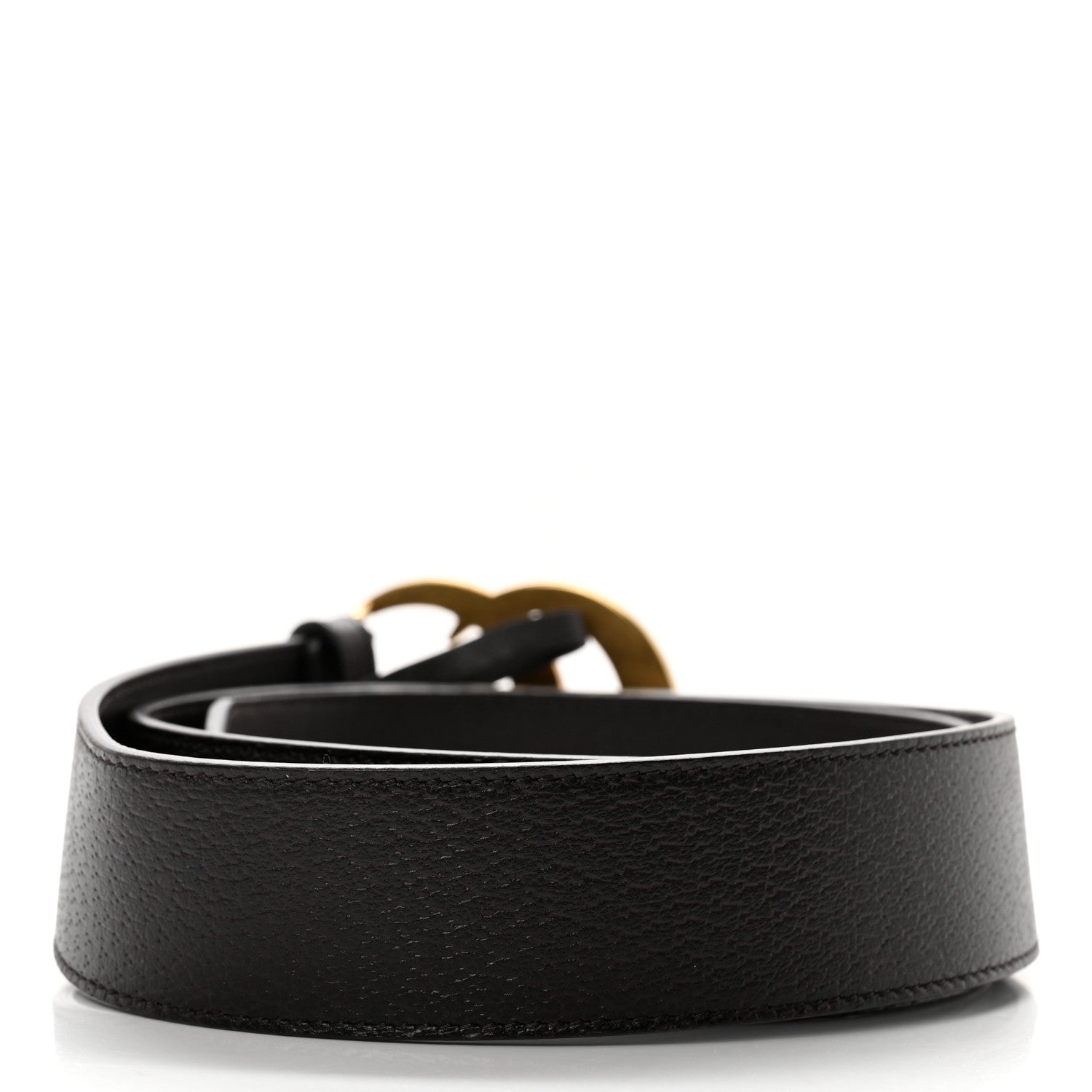 Gucci Textured Dollar Calfskin Double G 40mm Belt 90 36 Black 2 of 6