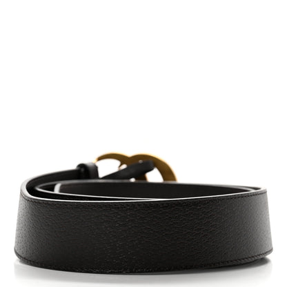 Gucci Textured Dollar Calfskin Double G 40mm Belt 90 36 Black 2 of 6