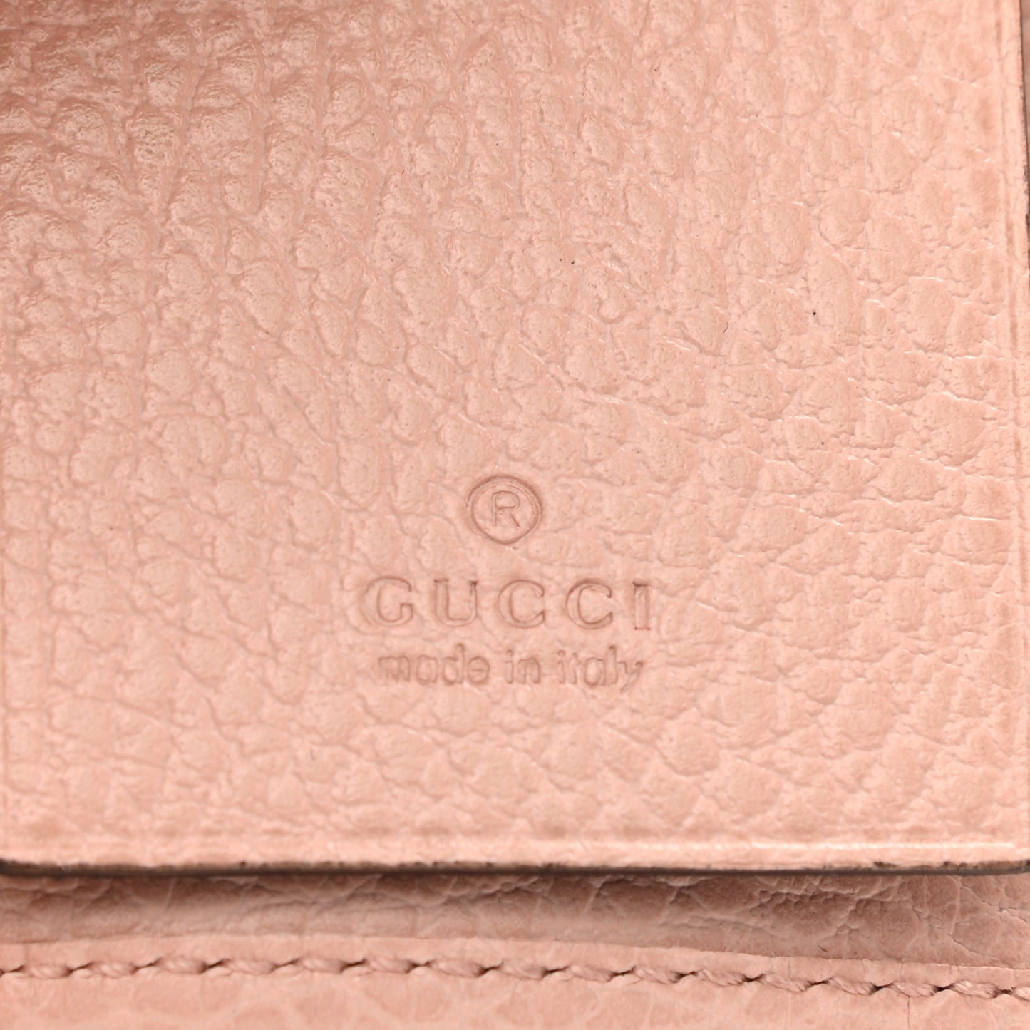 Dollar Calfskin GG Marmont 6 Key Holder Perfect Pink