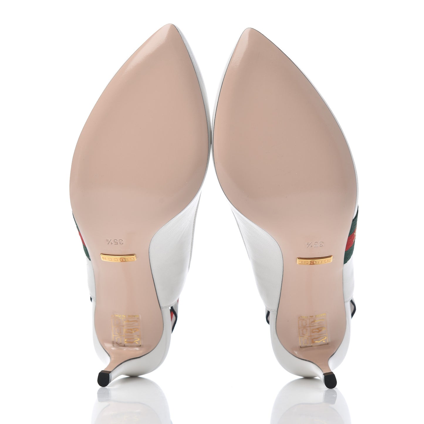 Malaga Kid Web Sylvie Mid Heel Slingback Pumps 35.5 White