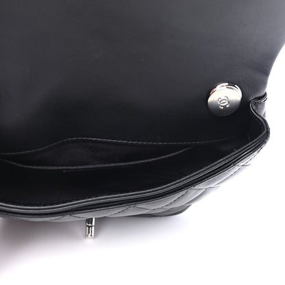 Chanel Calfskin Quilted CC Uniform Flap Belt Bag Black 5 of 9