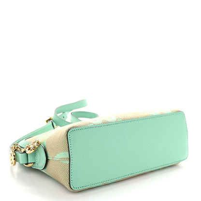Gucci Monogram Jumbo GG Textured Dollar Calfskin Small Ophidia Dome Shoulder Bag Beige Pepperlight Mint 4 of 10