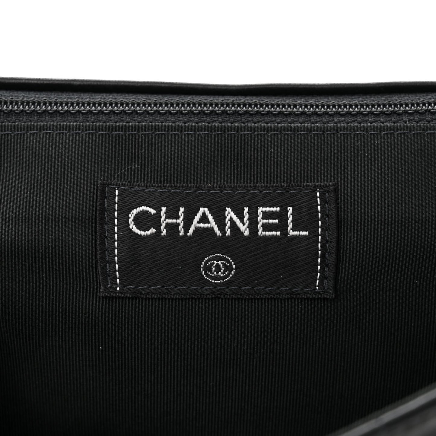 Lambskin Chocolate Bar Mademoiselle Flap Black