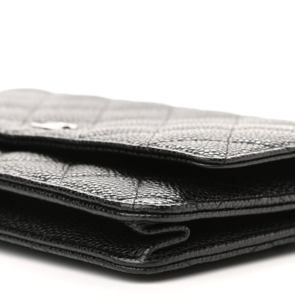 Chanel Caviar Quilted Wallet On Chain WOC Black 10 of 10