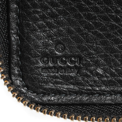 Gucci Pebbled Calfskin Soho Zip Around Wallet Black 7 of 8