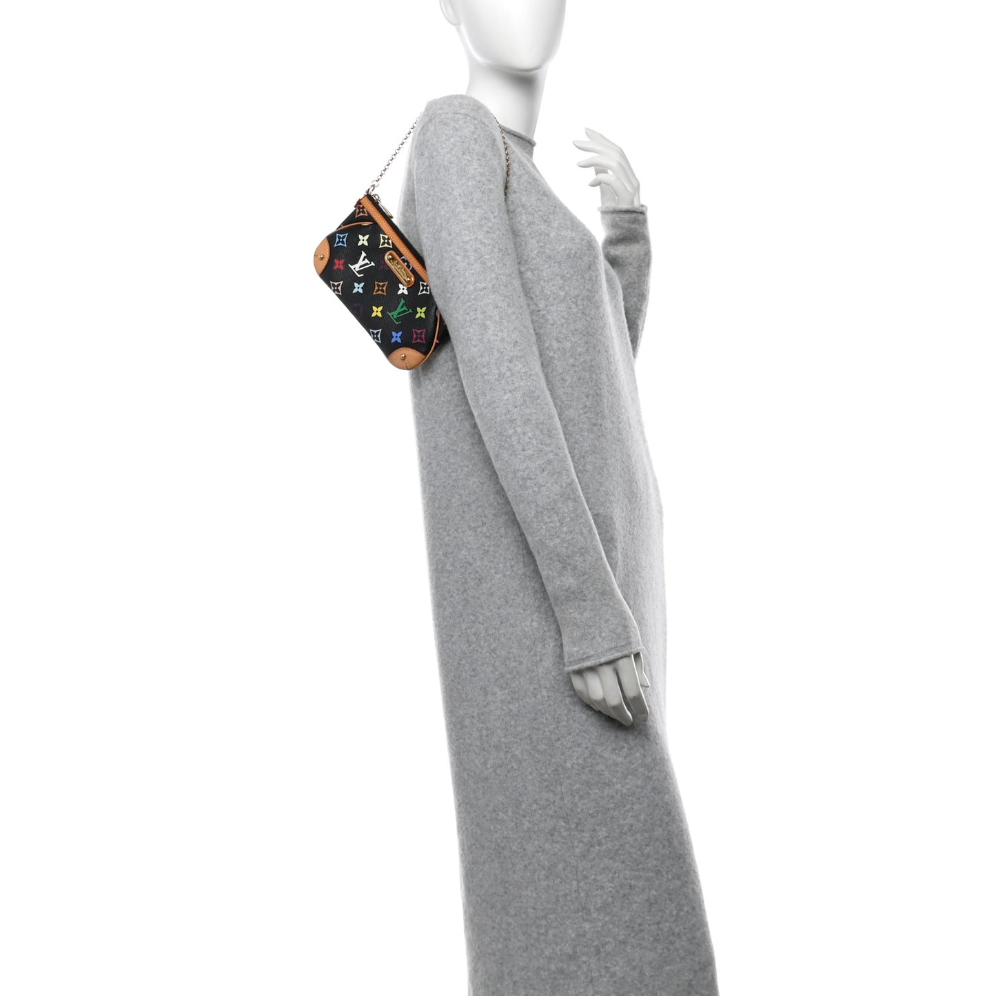 Monogram Multicolor Pochette Milla MM Black