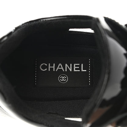 Chanel Calfskin Patent Transparent Sneakers 40 Black 6 of 7