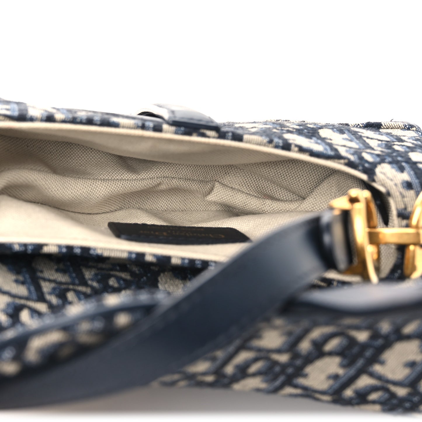 Oblique Mini Saddle Bag Blue