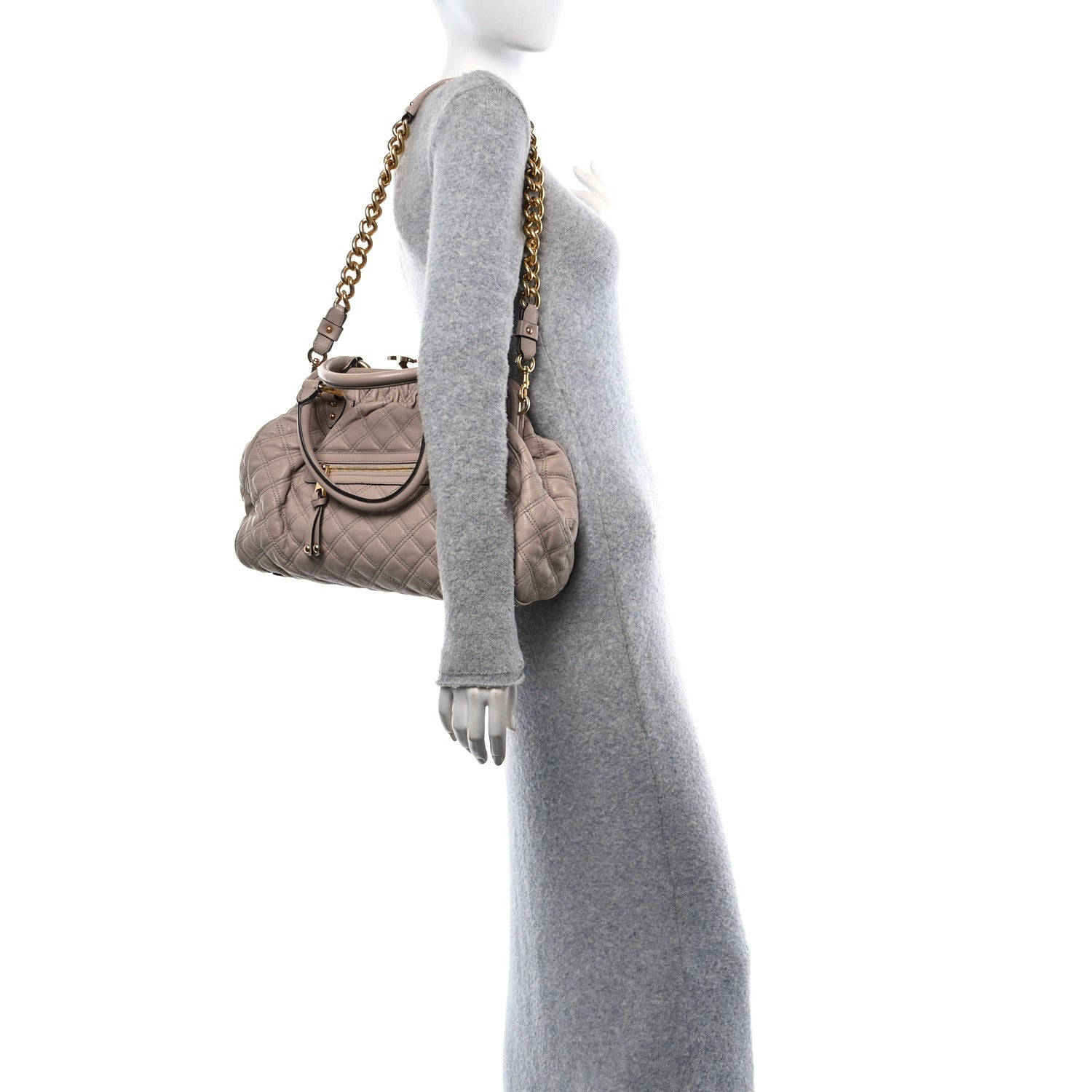 Marc Jacobs Calfskin Quilted Stam Blush 2 of 9