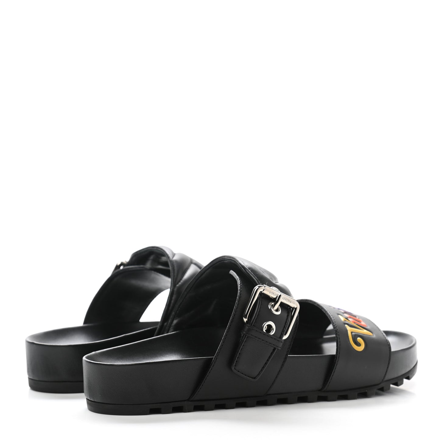 Calfskin New Wave Bom Dia Mule Sandals 37 Black