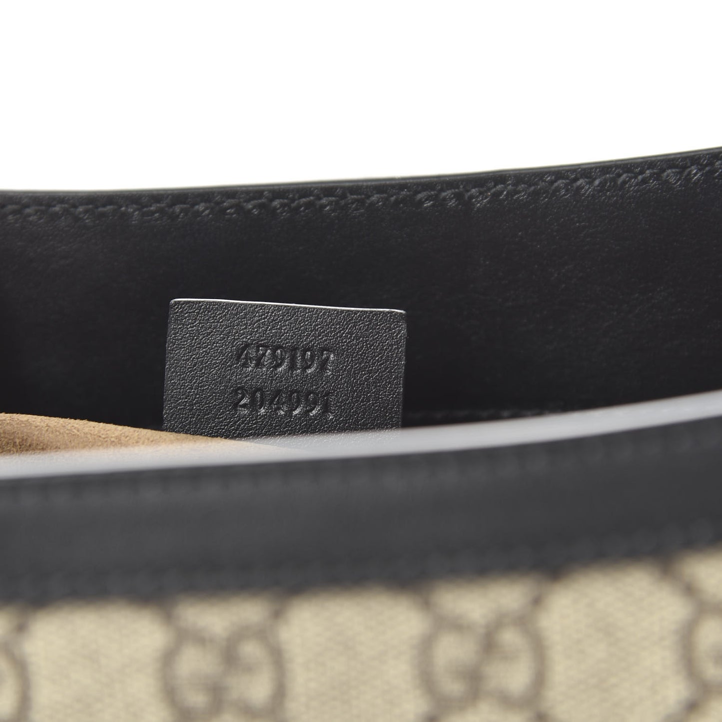 GG Supreme Monogram Medium Padlock Tote Black