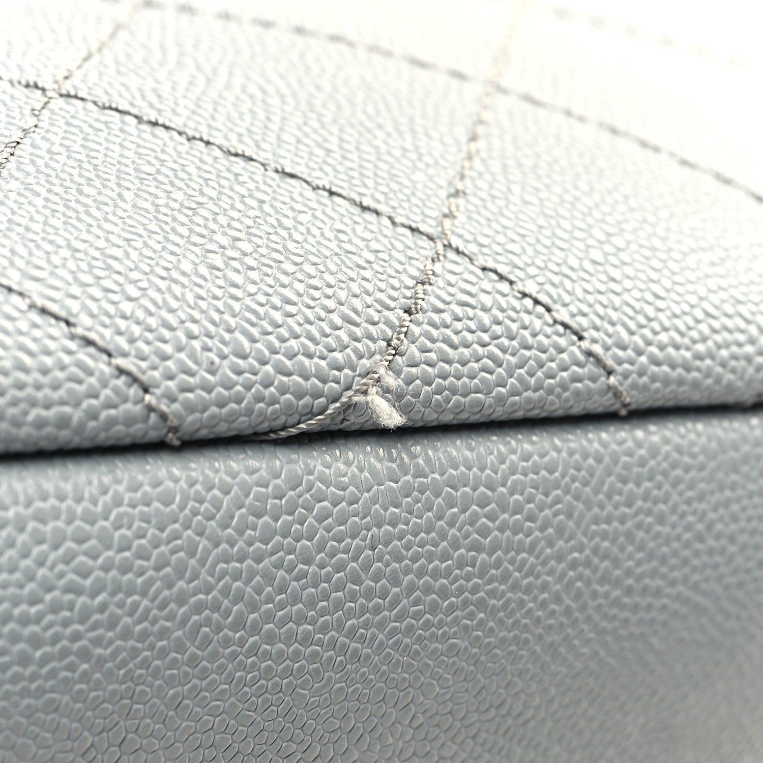 Chanel Grained Calfskin Shopping Fever Tote Grey Black 15 of 15