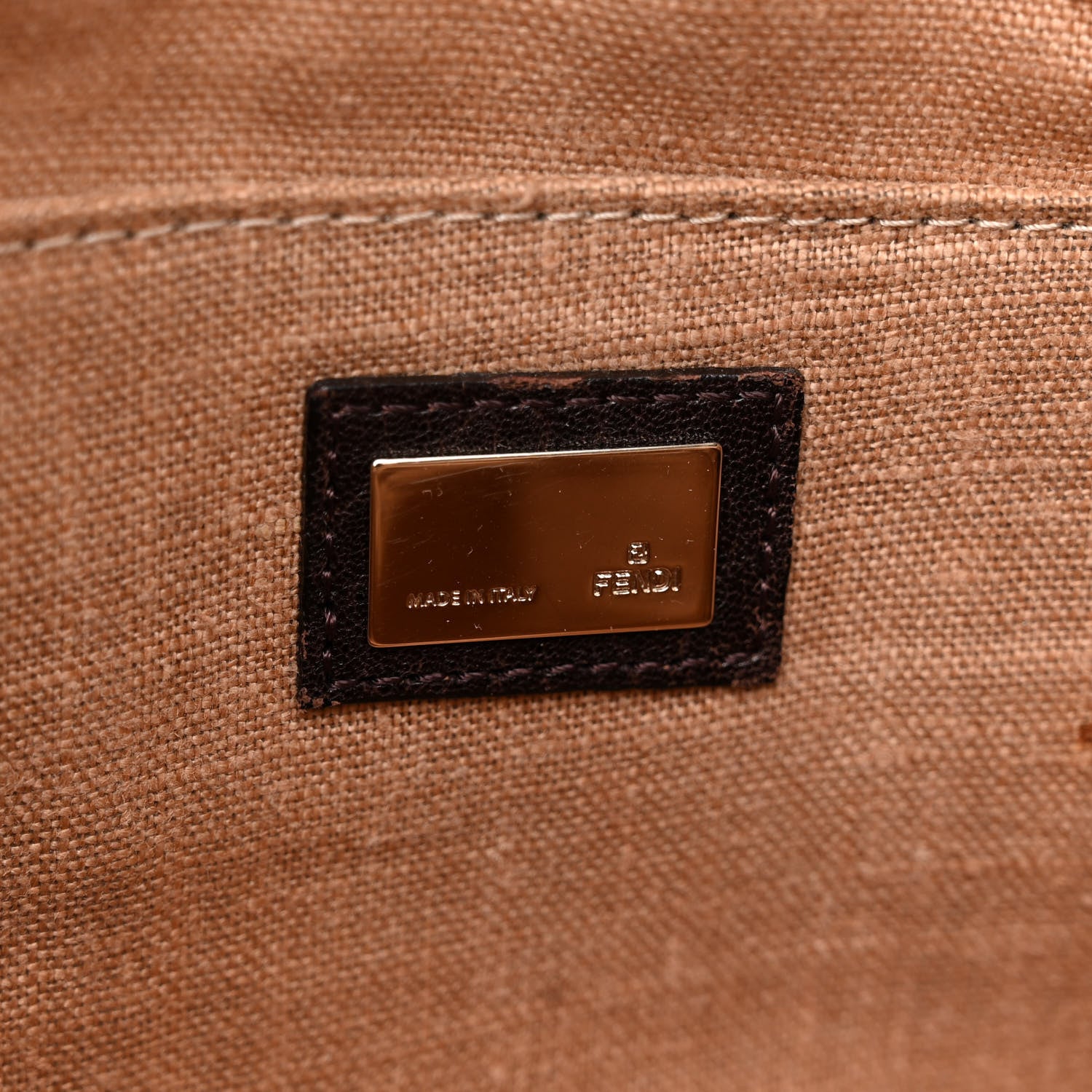 Fendi Zucca Nappa Nuvolata Vitello Tortuga Small Spy Tobacco Moro 6 of 16
