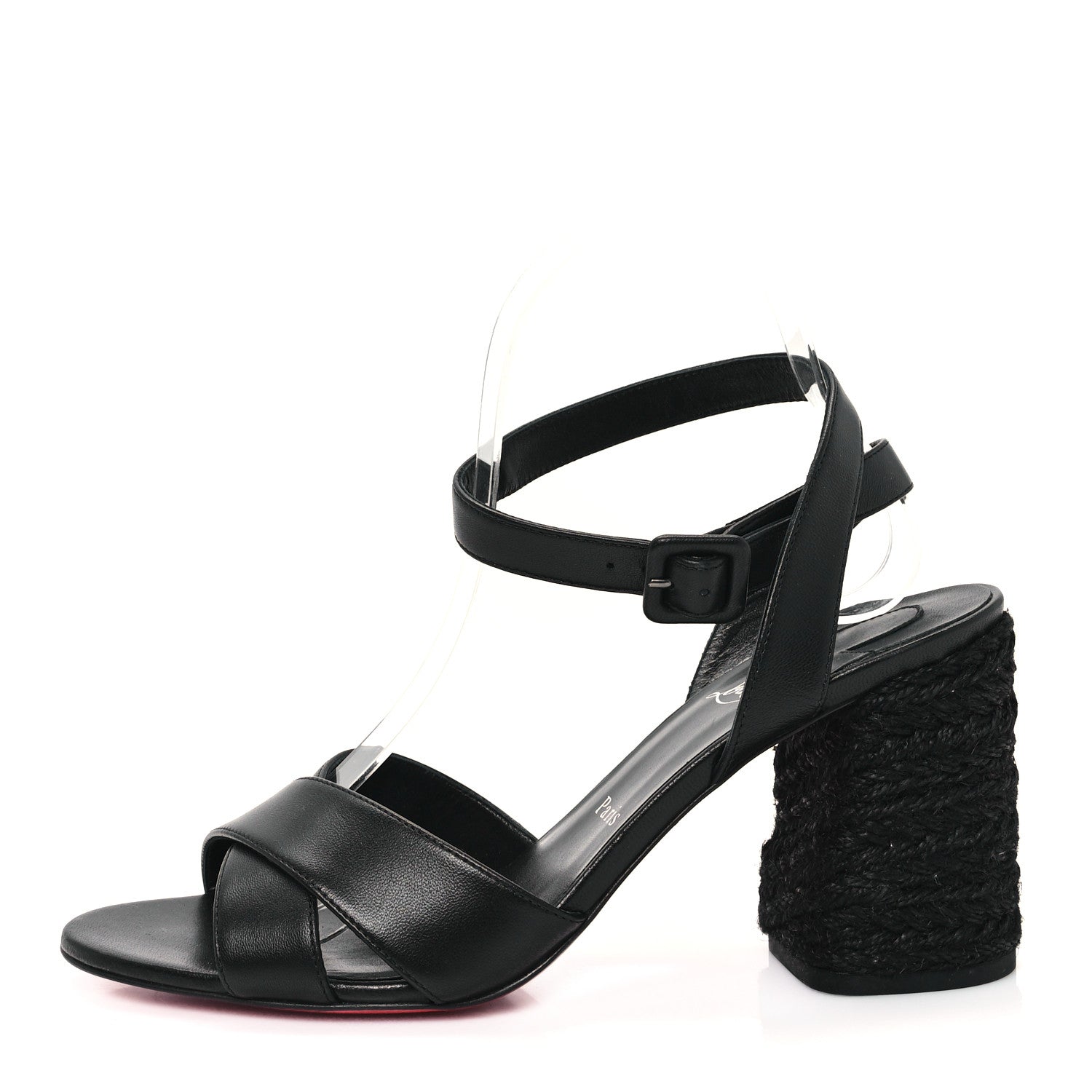 Christian Louboutin Nappa Summer Mariza 85 Sandals 39 Black 1 of 10
