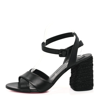 Christian Louboutin Nappa Summer Mariza 85 Sandals 39 Black 1 of 10