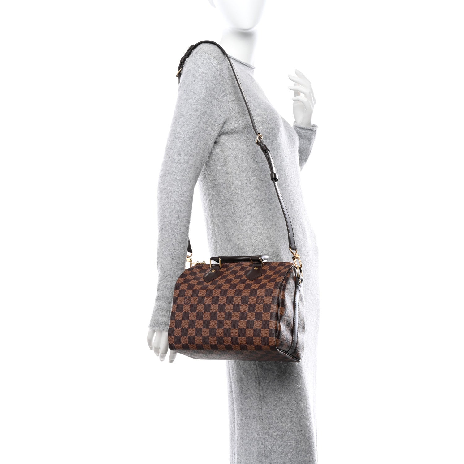 Louis Vuitton Damier Ebene Speedy Bandouliere 25 2 of 9