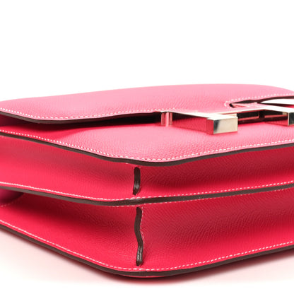Hermes Epsom Constance 24 Rose Tyrien 9 of 10