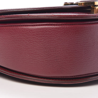 Chanel Shiny Calfskin Goatskin Quilted Small Coco Curve Messenger Flap Burgundy 10 of 22