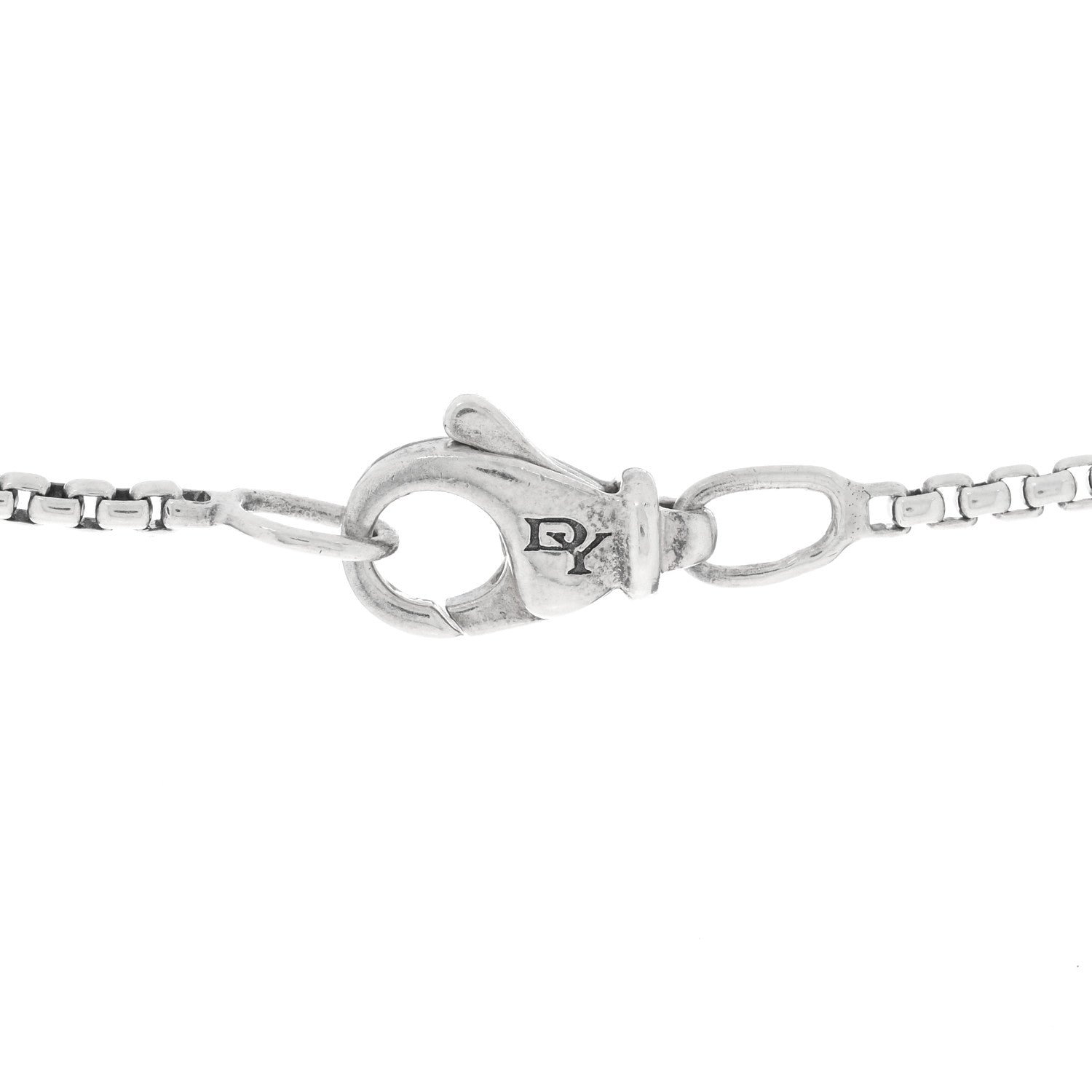 David Yurman Sterling Silver 1.7mm Baby Box Chain Necklace 17" 4 of 4