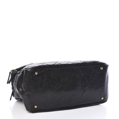 Chanel Crumpled Grained Calfskin Shiva Bowler Black 4 of 14