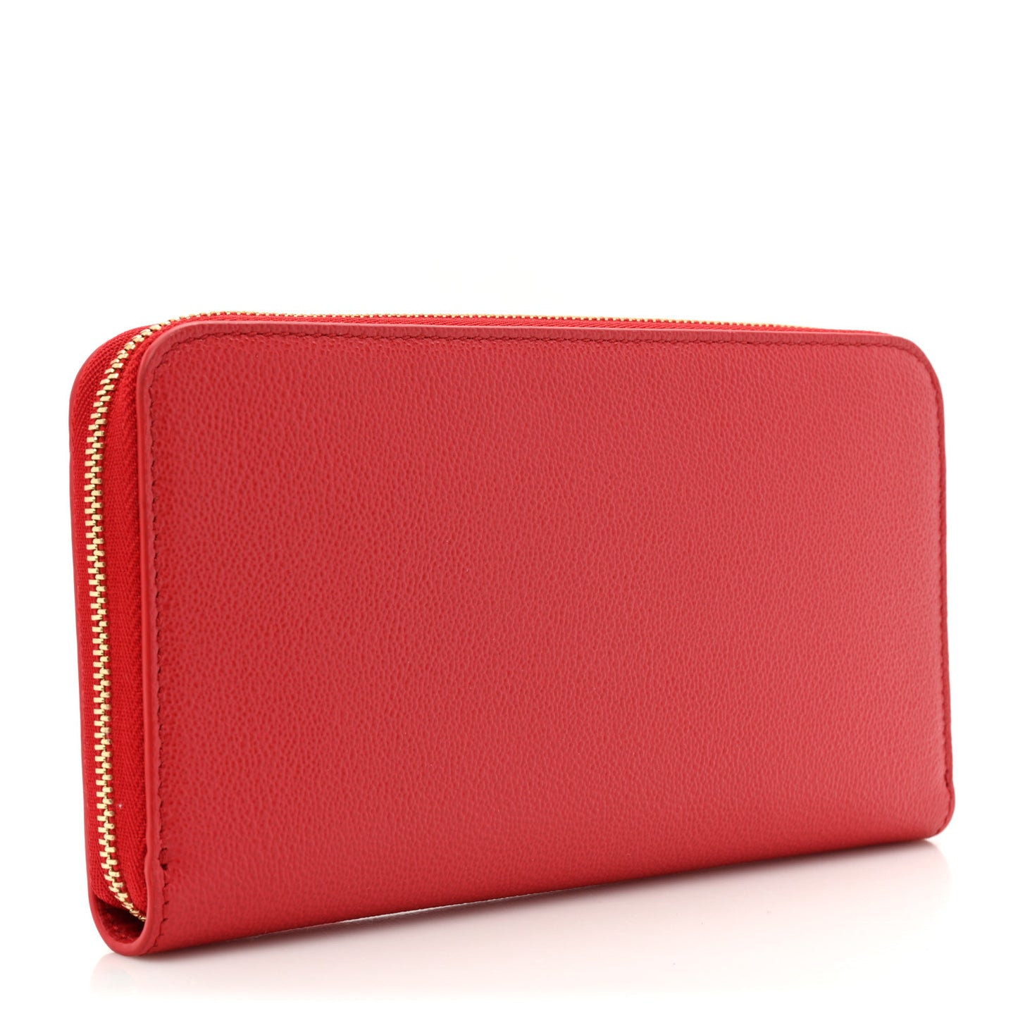 Soft Grain Elmore Zip Around Wallet Red