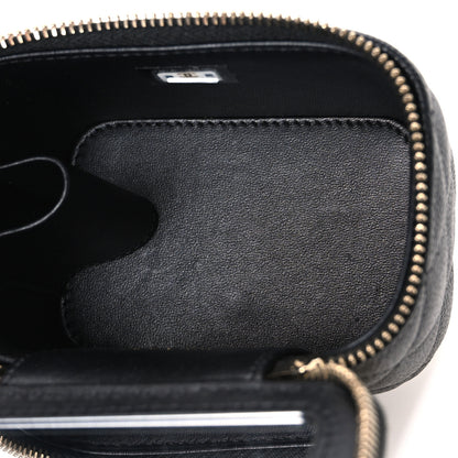 Chanel Caviar Quilted Sweetheart Mini Vanity Case Black 5 of 10