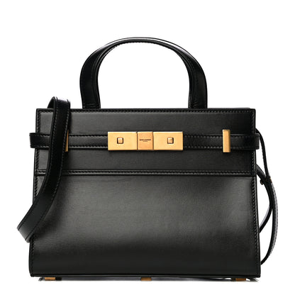 Saint Laurent Smooth Calfskin Manhattan Nano Shopper Tote Black 1 of 9