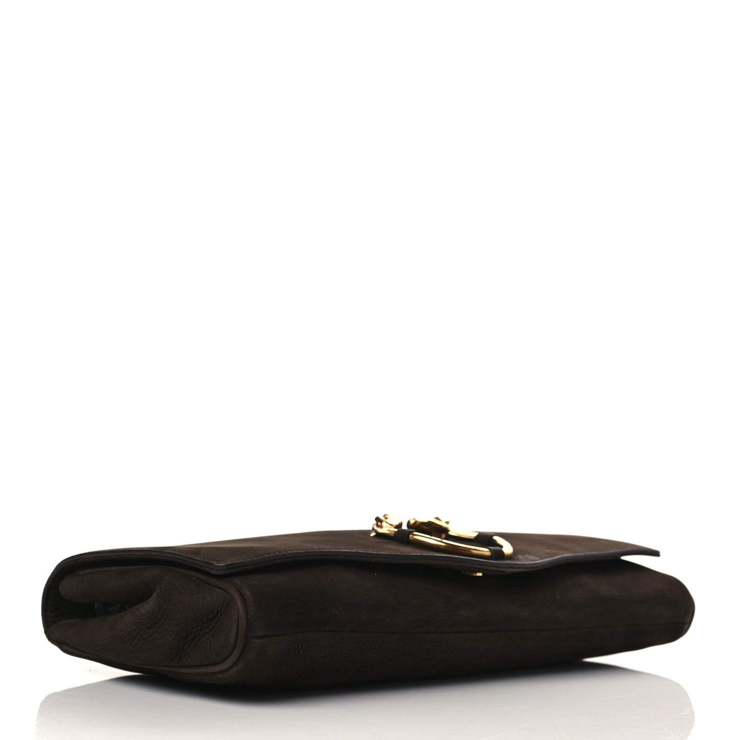 Nubuck Ribot Horse-Heads Clutch Brown