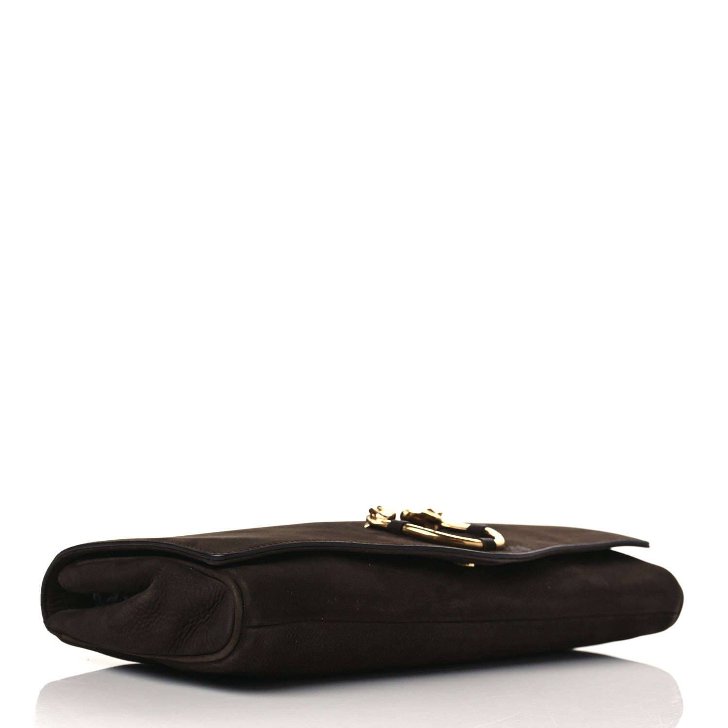 Gucci Nubuck Ribot Horse-Heads Clutch Brown 4 of 8