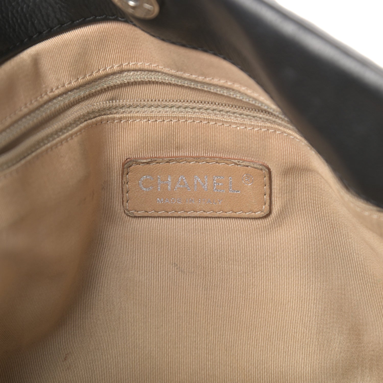 Chanel Caviar Quilted Expandable Zip Shoulder Bag Black 6 of 17