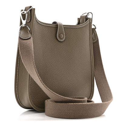 Hermes Taurillon Clemence Evelyne TPM Etoupe 3 of 13