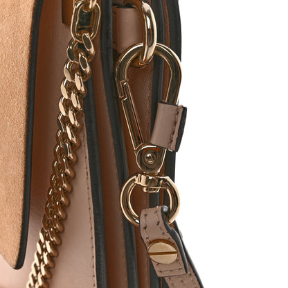 Chloe Calfskin Suede Medium Faye Shoulder Bag  Cement Pink 12 of 12