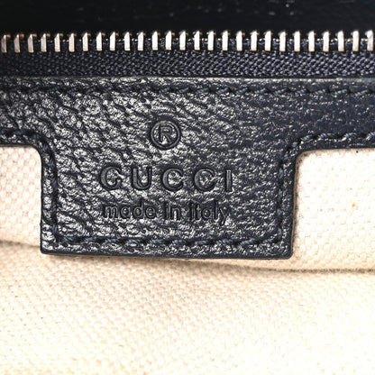 Gucci GG Supreme Monogram Textured Calfskin Web Large Attache Shoulder Bag Beige Blue 6 of 10