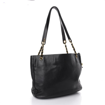 Chanel Caviar Large CC Shoulder Bag Black 2 of 13