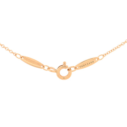 Tiffany 18K Rose Gold Diamond .21ct Elsa Peretti Diamonds by the Yard Pendant Necklace 3 of 3